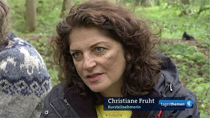 Waldbaden – Christiane Fruht in den Tagesthemen vom 29.04.2019